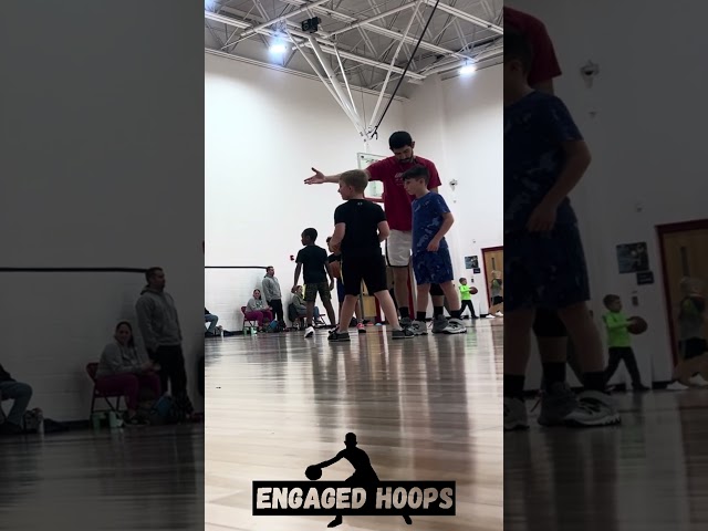 Controlled 3 v 3 is a great way to teach your kids the game of basketball! #coaching #basketball