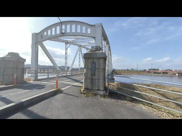 旧日野橋を歩いてみた VR180 3D　鳥取県米子市　I walked the old Hino-bridge.　Yonago-city Tottori Japan