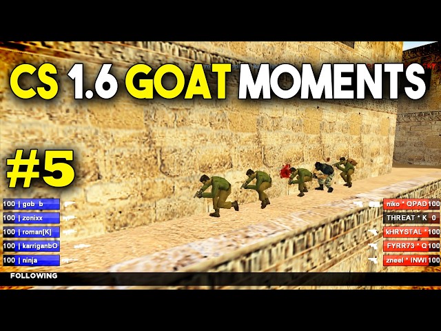 The Greatest CS 1.6 PRO Moments of All Time - 5/5