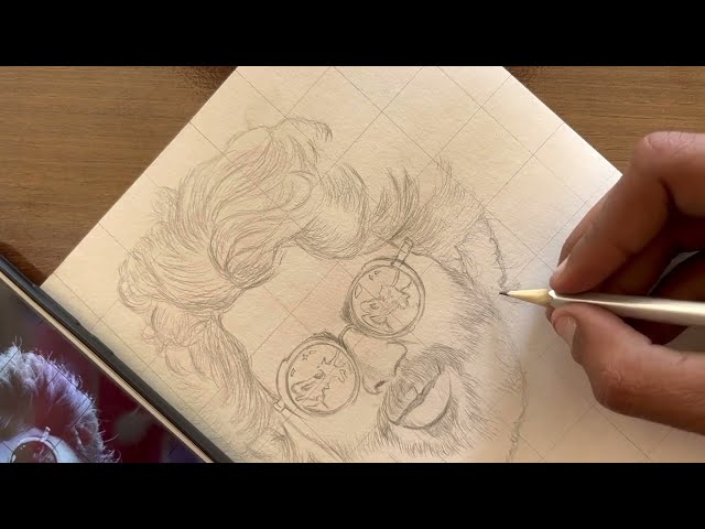 HOW TO DRAW with GRID METHOD | portrait drawing | Arjun Reddy drawing