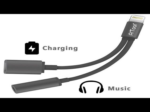 (360) iPhone 7 plus charge and listen to music at the same time with splitter!