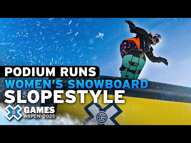 Women’s Snowboard Slopestyle: Top 3 Medal Runs | X Games Aspen 2025