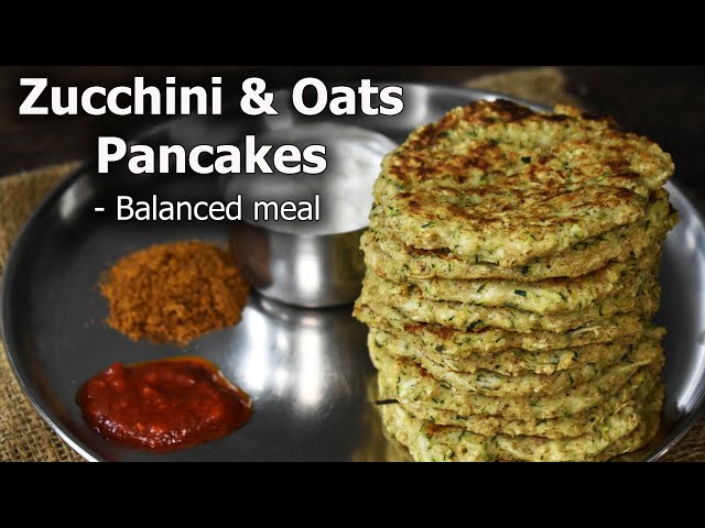 Zucchini Oat Pancakes: easy and delicious breakfast recipe!