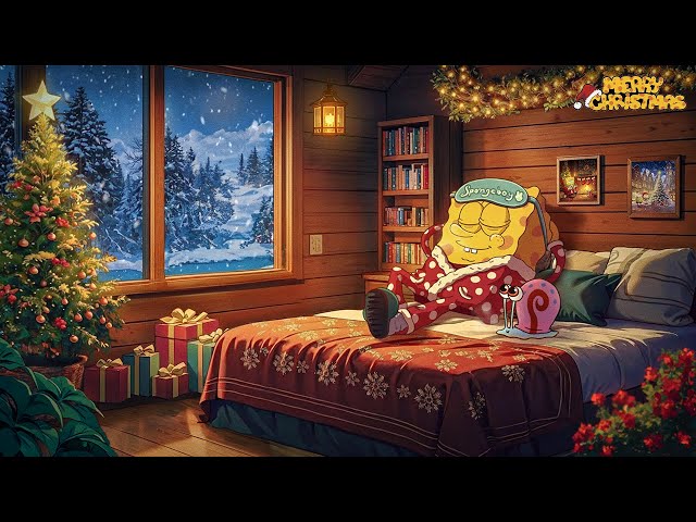 Lofi Christmas Nights 🎄 Peaceful Lofi Music to Chill By the Fireplace [chill lo-fi hip hop beats]