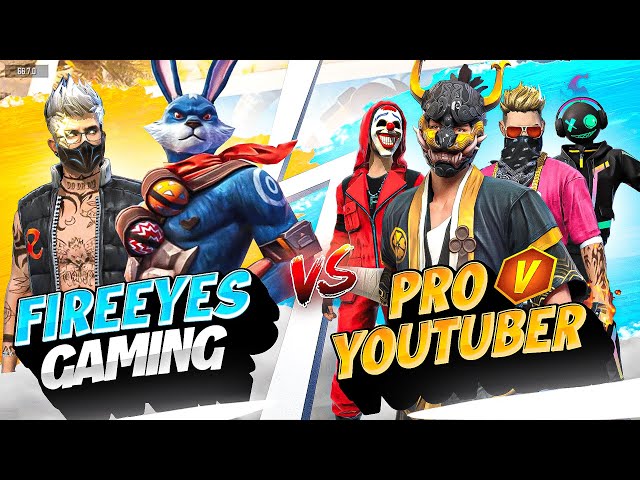 FireEyes Vs Pro V Badge Youtuber 🤯 Kill Chori Challenge Gone Wrong || Free Fire