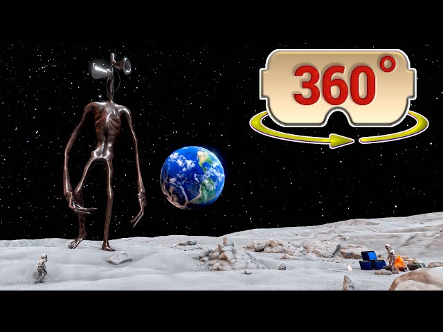 360 / VR Omega Siren Head Encounter on the Moon - Funny Horror Short Film