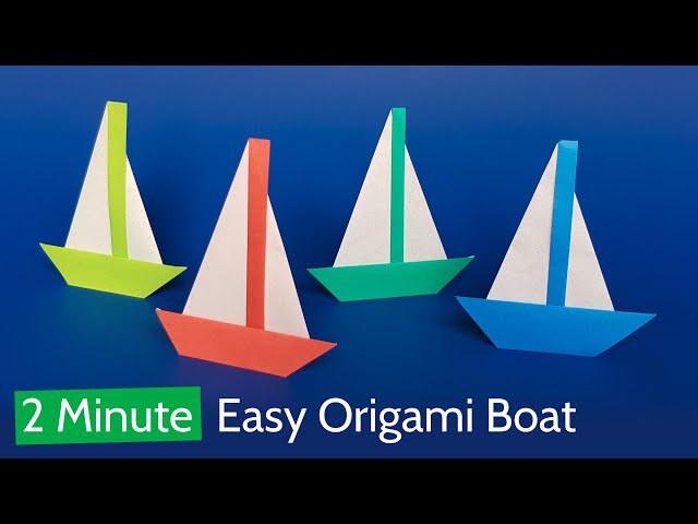 Easy Origami Boat Tutorial ⛵ How to Make a Beautiful Origami Sailboat