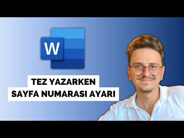 Tez Yazarken İlk Sayfayı Boş Bırakma, Roma ve Normal Rakamlarla Sayfa Numarası Ekleme | Ms Word