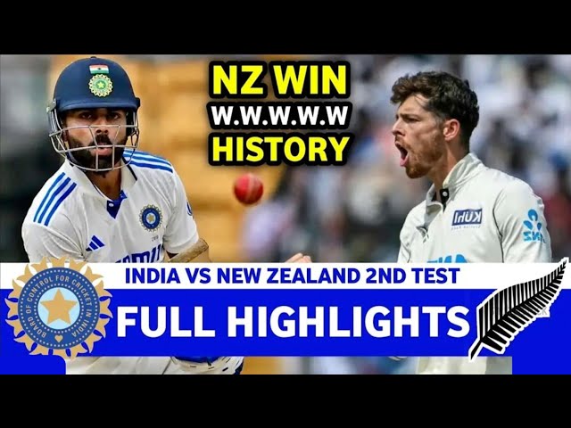 India vs New Zealand 2nd Test Day 3 Highlights | Ind vs Nz Test Highlights |