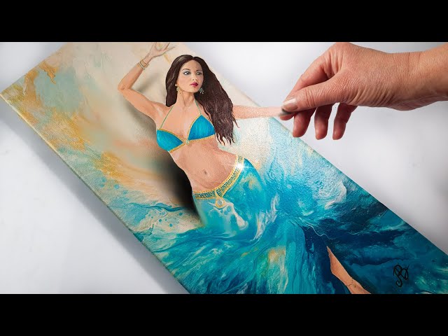 UNBELIEVABLE Belly Dancer Art that YOU Can Try at Home! | AB Creative Tutorial