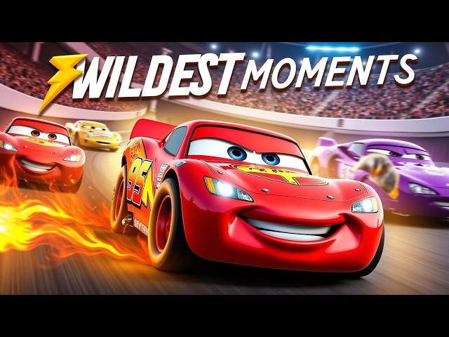 Lightning McQueen's WILDEST Car Racing Moments ! Car Race