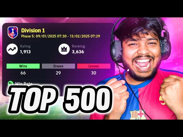 🔥  Road to DIVISION 1 with F2P Account eFootball 2025 Mobile