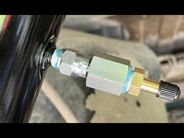 Solution to leaking Monroe air shock fittings