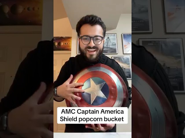 AMC Captain America Shield Popcorn Bucket