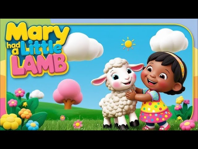 Mary hand a little lamb rhymes for preschool| More Nursery rhymes #butterflykidschannel