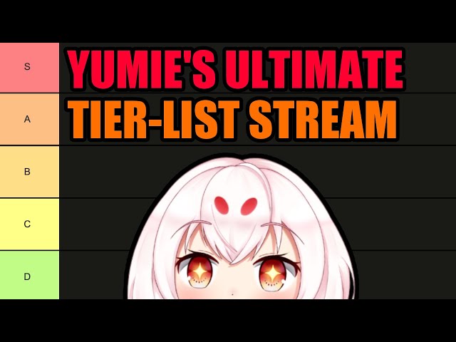 【Members Stream】Yumie's Ultimate Tier List Stream!