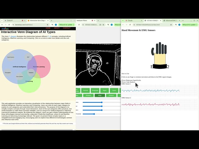 Live Coding AI & Biomedical Tools | EMG Simulations, Data Viz & Interactive Web Apps!