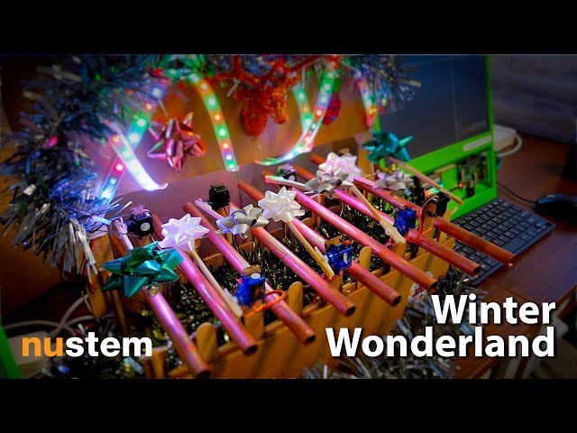 @NUSTEMxmas robot glockenspiel   Winter Wonderland