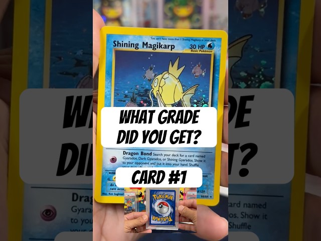 What Grade Did You Get? Card #1 - 1st Edition Shining Magikarp from Neo Revelations #pokemon