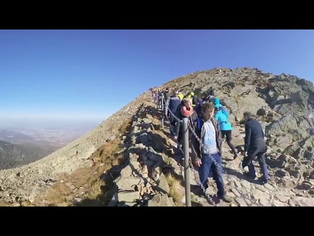 360°4K Snezka Abstieg zum polnisch-tschechischen Freundschaftsweg