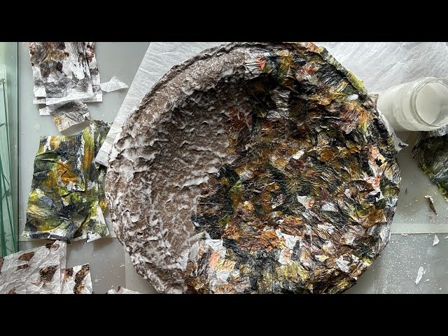 Paper Mache Lichen Bowl. Part One.