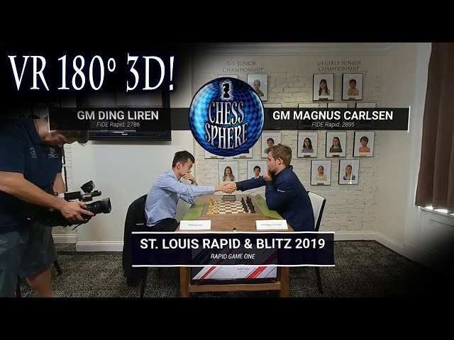 Ding Liren vs Magnus Carlsen in Virtual Reality! 2019 St. Louis Rapid and Blitz: Round One