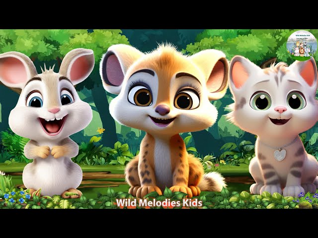 Cute little Animals: Rabbit, Ocelot, Kitten, Cow, Elephant, Pig, Chicken, Dog - Animal Videos