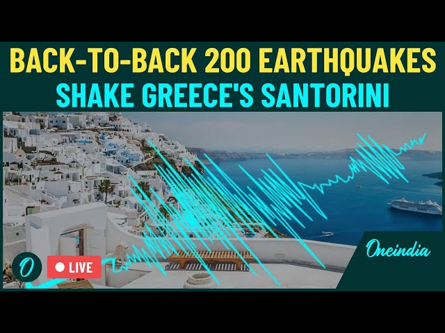 Greece Earthquake LIVE | Panicked Residents Flock to Boats to Flee as 200 Back-to-Back Tremors Hit