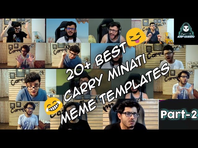 Best 😈 Carry minati No Copyright memes | youtuber use meme for gaming video memes for video editing