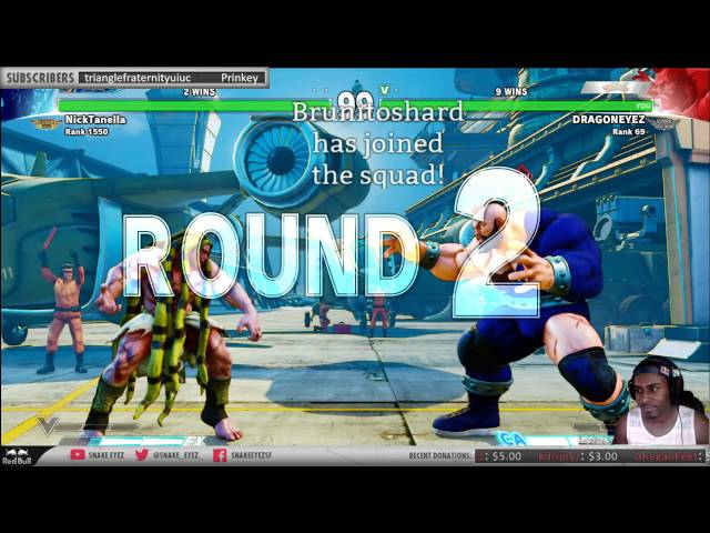 [4/11/16] Street Fighter V Stream: Alex, Zangief, and Ryu (Part 7)