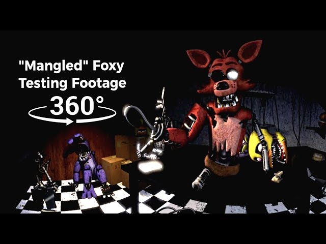 360°| "Mangled" Foxy Testing Footage - Five Nights at Freddy's 1 [SFM] (VR Compatible)