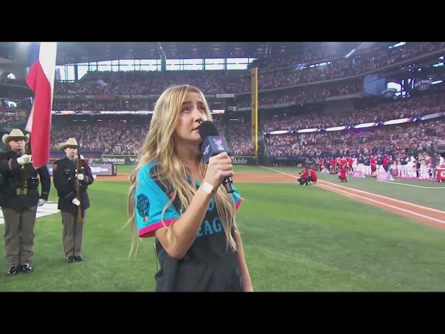 Ingrid Andress goes viral with rendition of national anthem