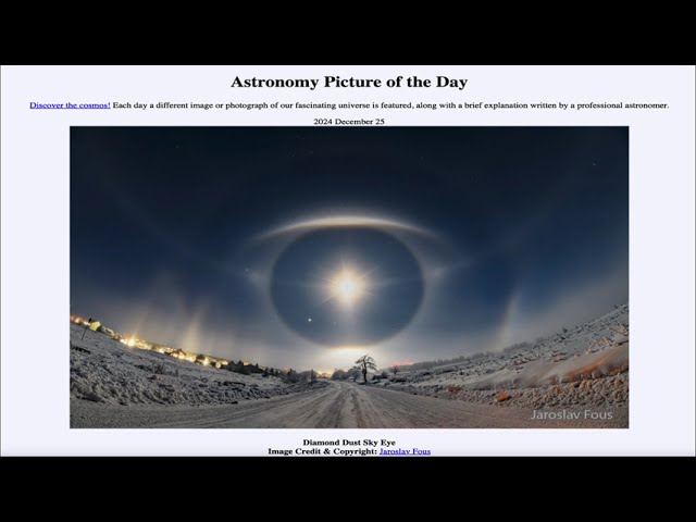 2024 December 25 - Diamond Dust Sky Eye