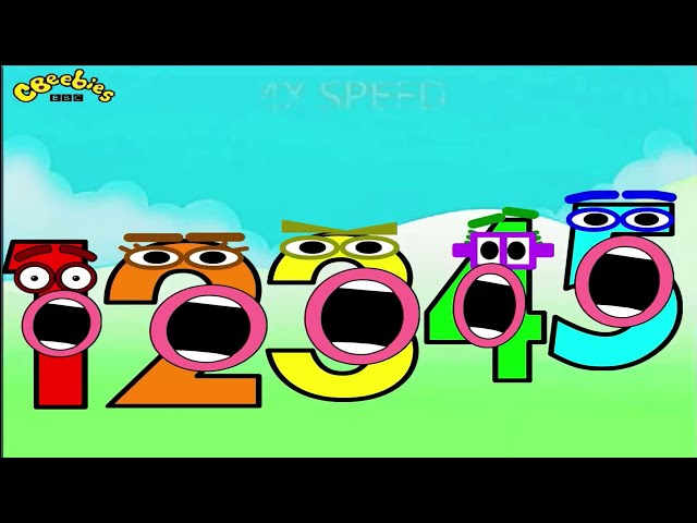 Numberblocks Intro 2022 but Cartoon numbers says ooooooooo 1x to 4x SPEED Version