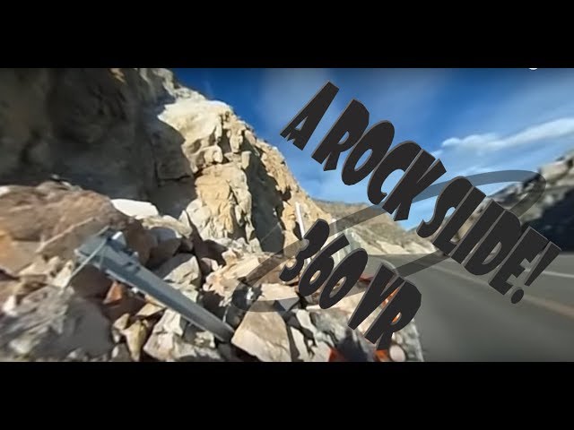 A Rock Slide on the way to Yellowstone! 360 VR