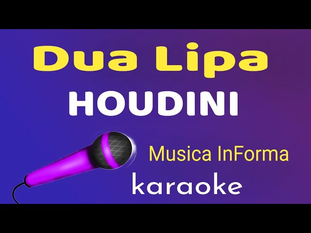 Dua Lipa - HOUDINI - karaoke