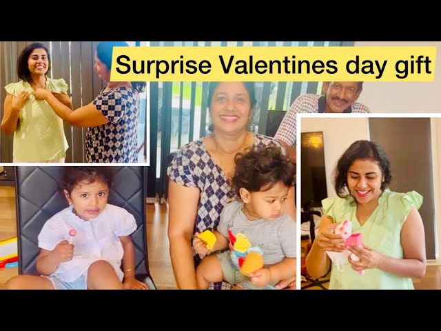 നിമിഷ ഇത് ഒട്ടും പ്രതീക്ഷിച്ചില്ല❤️🎁💐Surprise gift for her #trendingnow #valentinesday #familyvlog