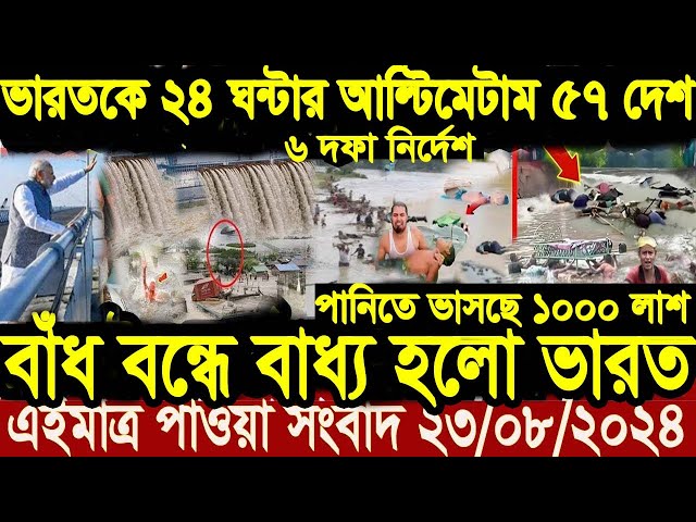 এইমাত্র পাওয়া বাংলা খবর। Bangla News 24 August 2024  Letest News | Somoy Sangbad News Today