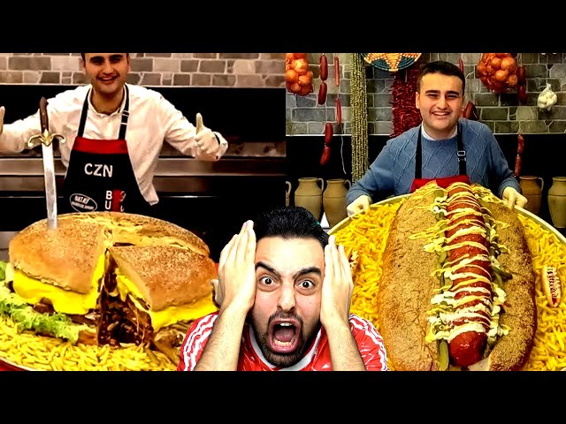 CZN BURAK 😋 ACIKMAMA CHALLENGE ! DÜNYANIN EN BÜYÜK YEMEKLERİ !