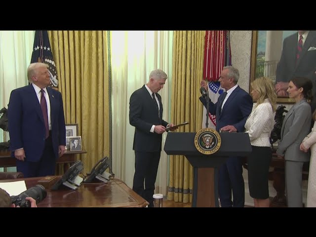 Robert F. Kennedy Jr. sworn in as President Trump's health secretary