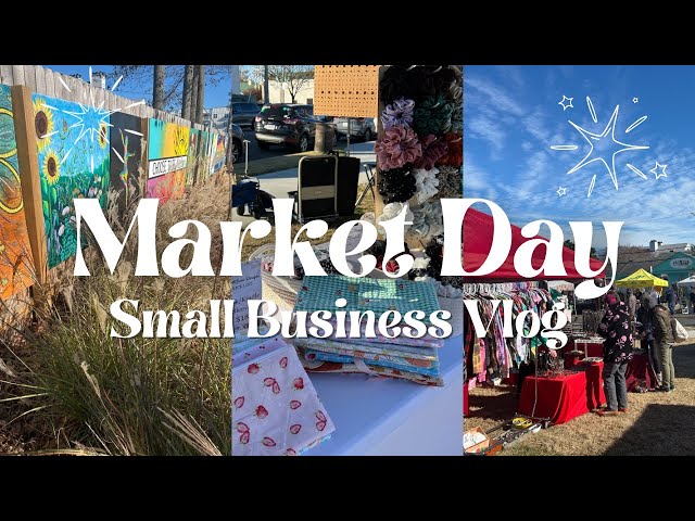 Small Business- Market Vlog - Small Business Owner #smallbusiness #marketvlog #crochetvlog #sewing