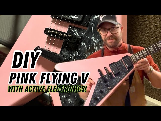 DIY PINK FLYING V with #guyker hardware and electronics!