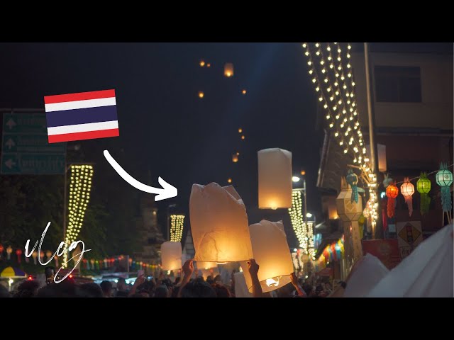 Chiang Mai Vlog / Loy Krathong & Lantern Festival in  Thailand