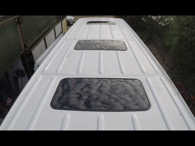 Sprinter Camper Conversion How to Fit Sunroof/Skylight/Roof Extractor Webasto Hollandia 100