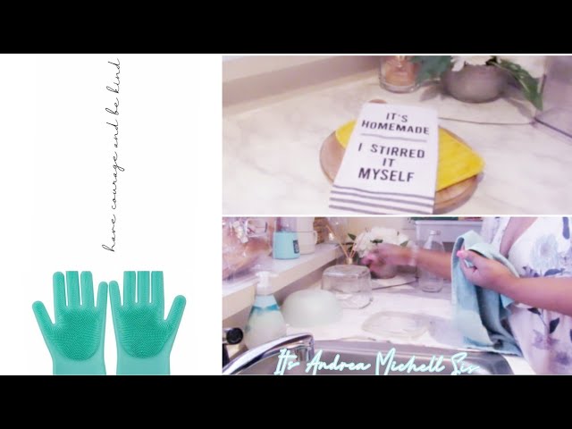 HAND WASHING DISHES SO SATISFYING | NO TALKING | IT'S ANDREA MICHELL SIS