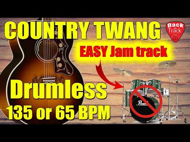 Drumless country backing track - 4/4 swing feel 135 or 68 Bpm