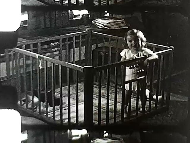 Cynthia Anne Secord October 17, 1937, Home Movie of Baby from 1938 X-mas RAW Film Transfer #1 of 36