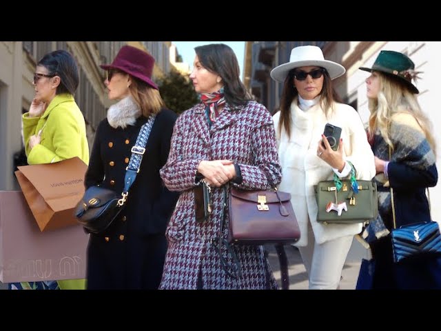 Milan Street Style🇮🇹Italian Luxury Fashion:Elegant Classy Outfits #vogue #vanityfair