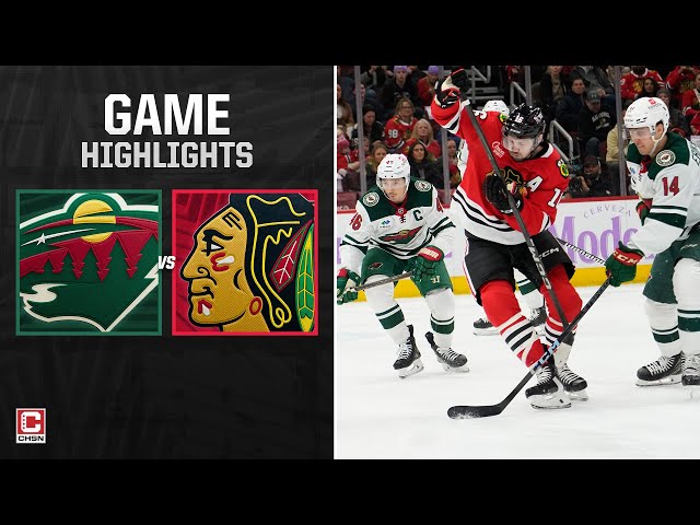 Chicago Blackhawks Highlights vs.  Minnesota Wild | CHSN Blackhawks