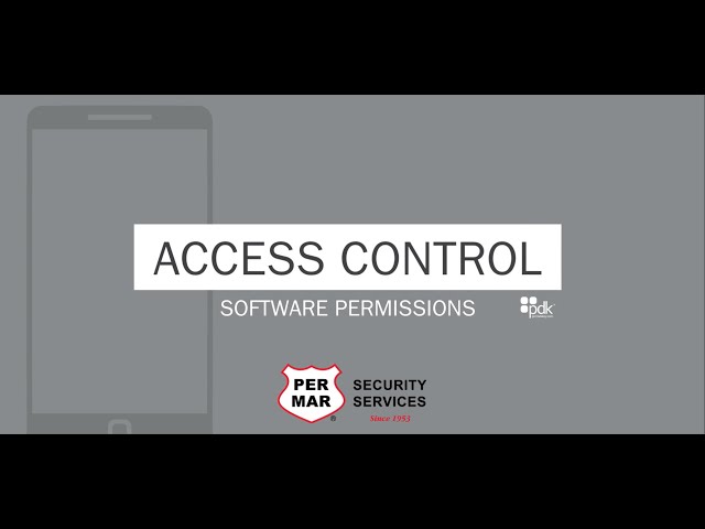 Access Control Software Permissions